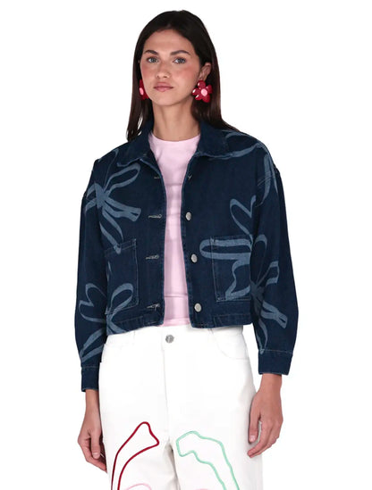 CHAQUETA JEAN LAS FLORES DE CHAVA