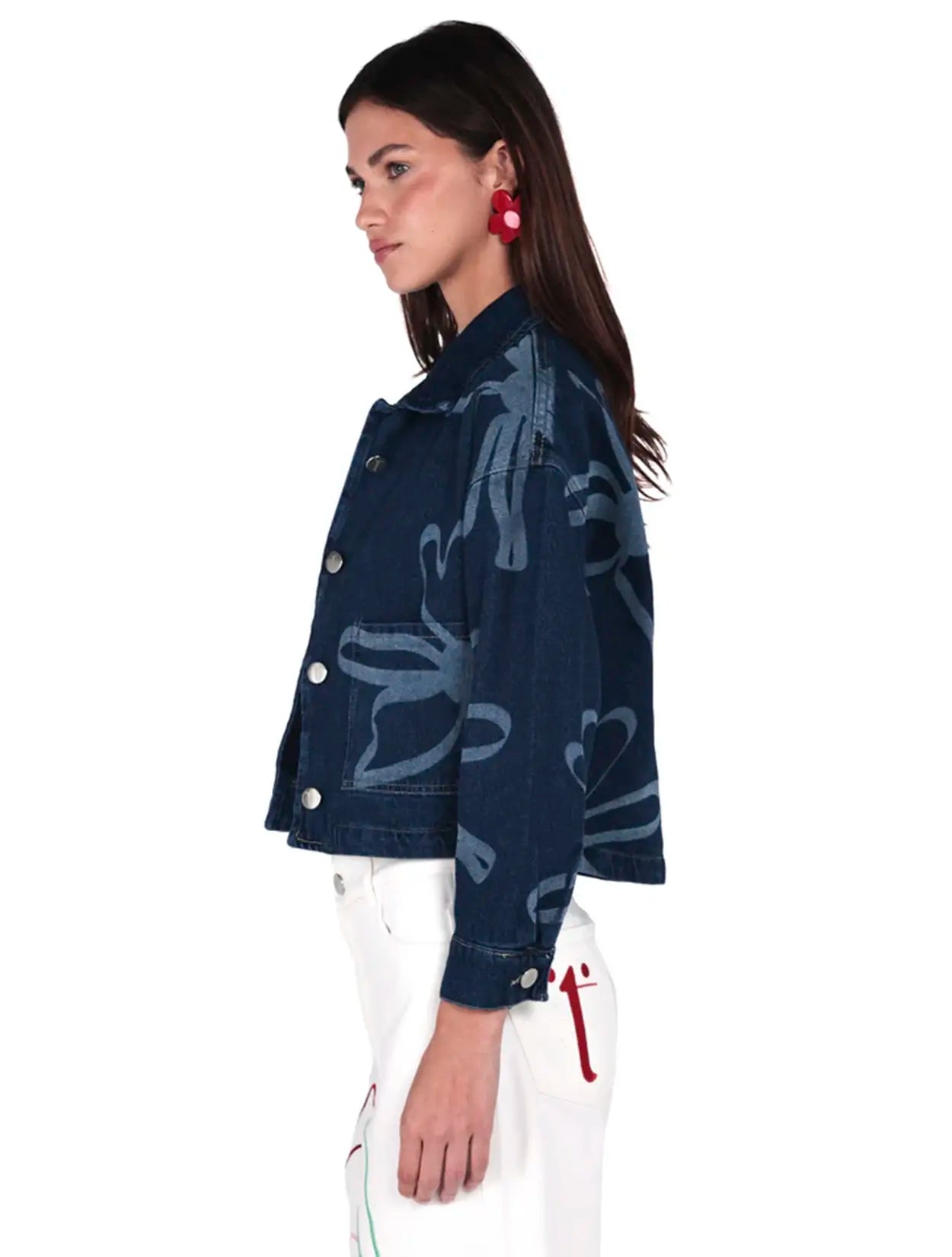 CHAQUETA JEAN LAS FLORES DE CHAVA