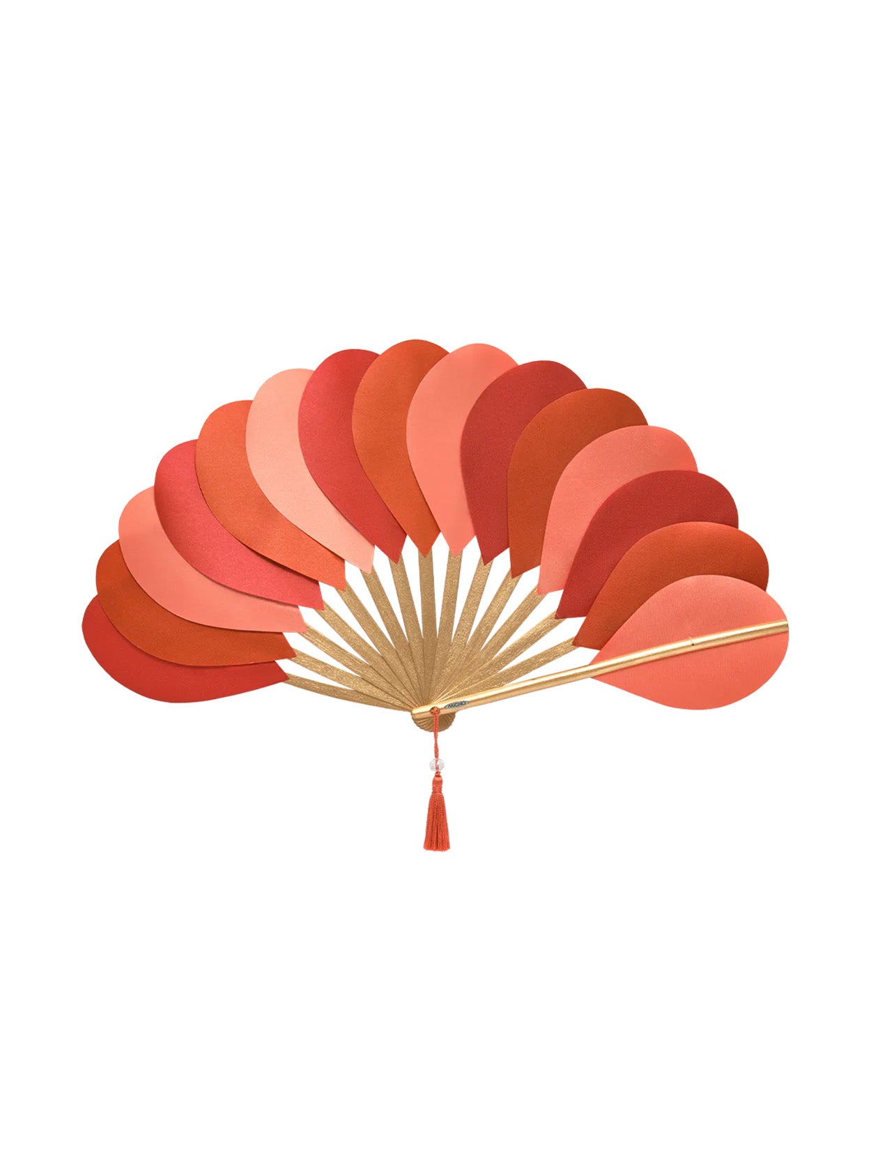 ABANICO OVALADO NARANJA