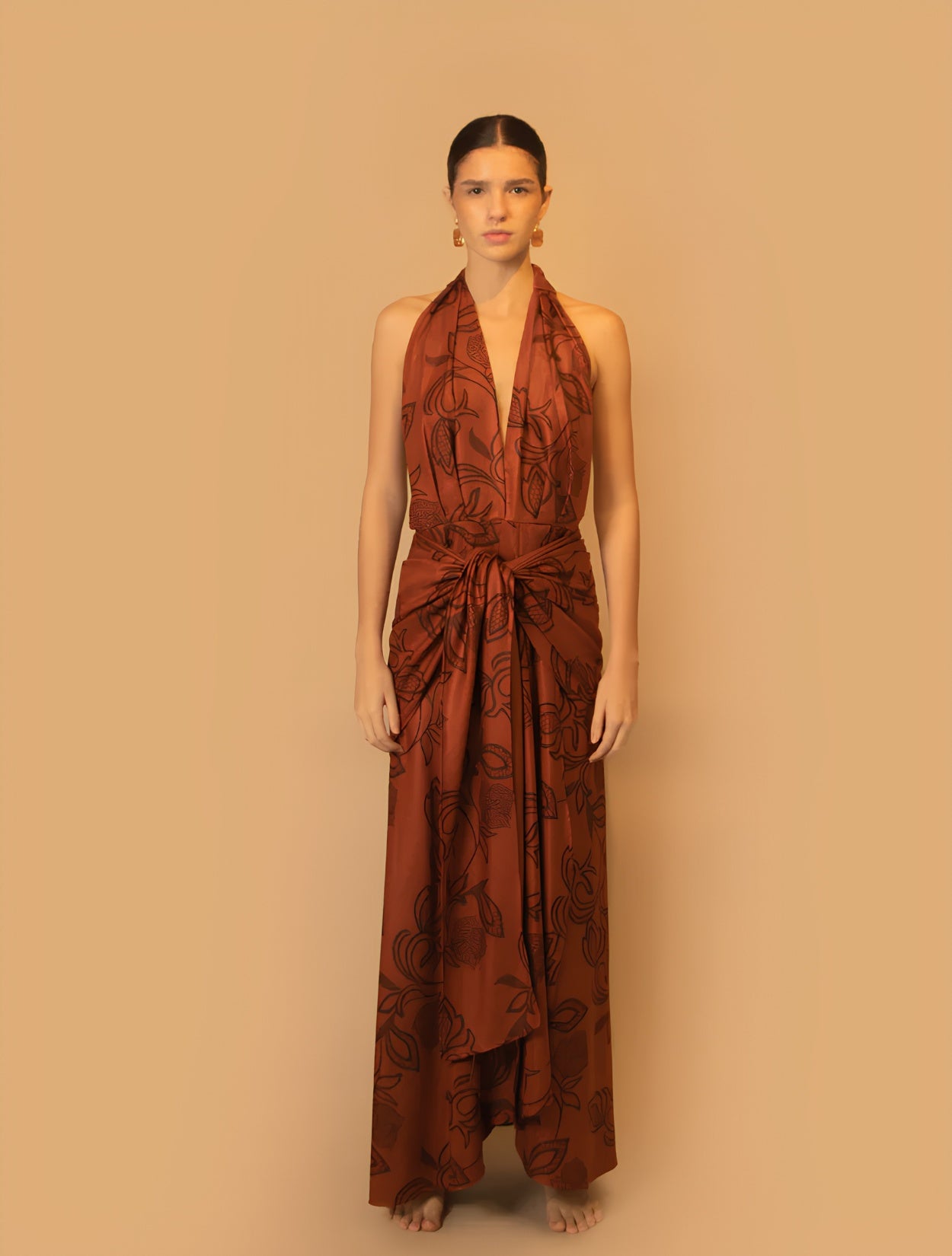Aborea Dress Terracota | Vestido Elegante para Mujer