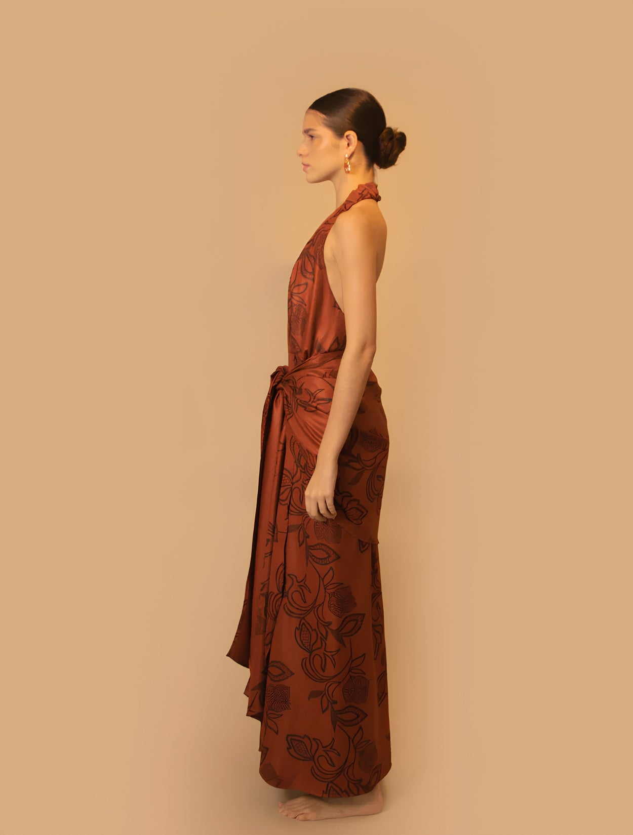 Aborea Dress Terracota | Vestido Elegante para Mujer