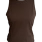 Almendro Top | Top Sin Mangas con Escote Posterior