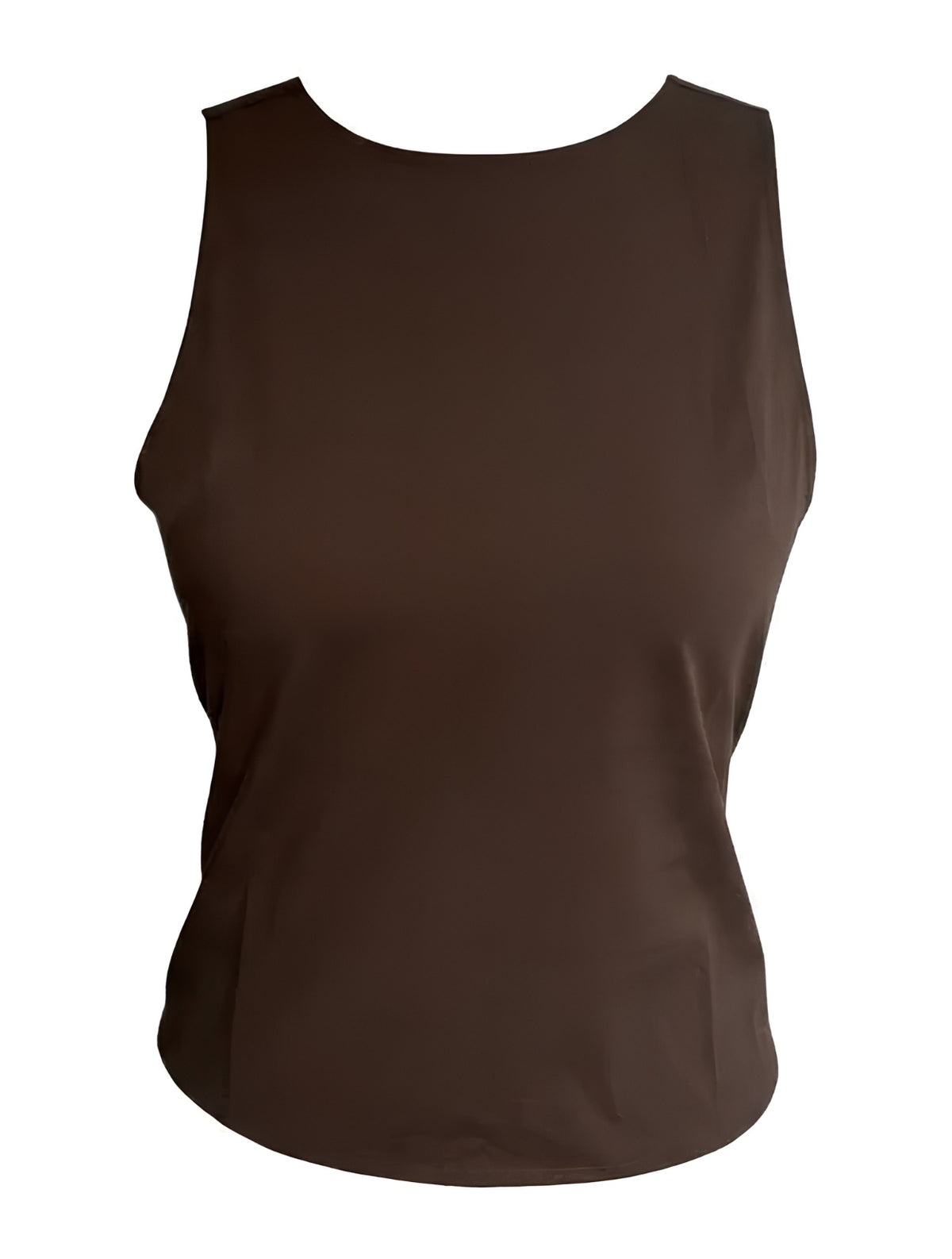 Almendro Top | Top Sin Mangas con Escote Posterior