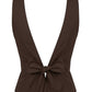 Almendro Top | Top Sin Mangas con Escote Posterior