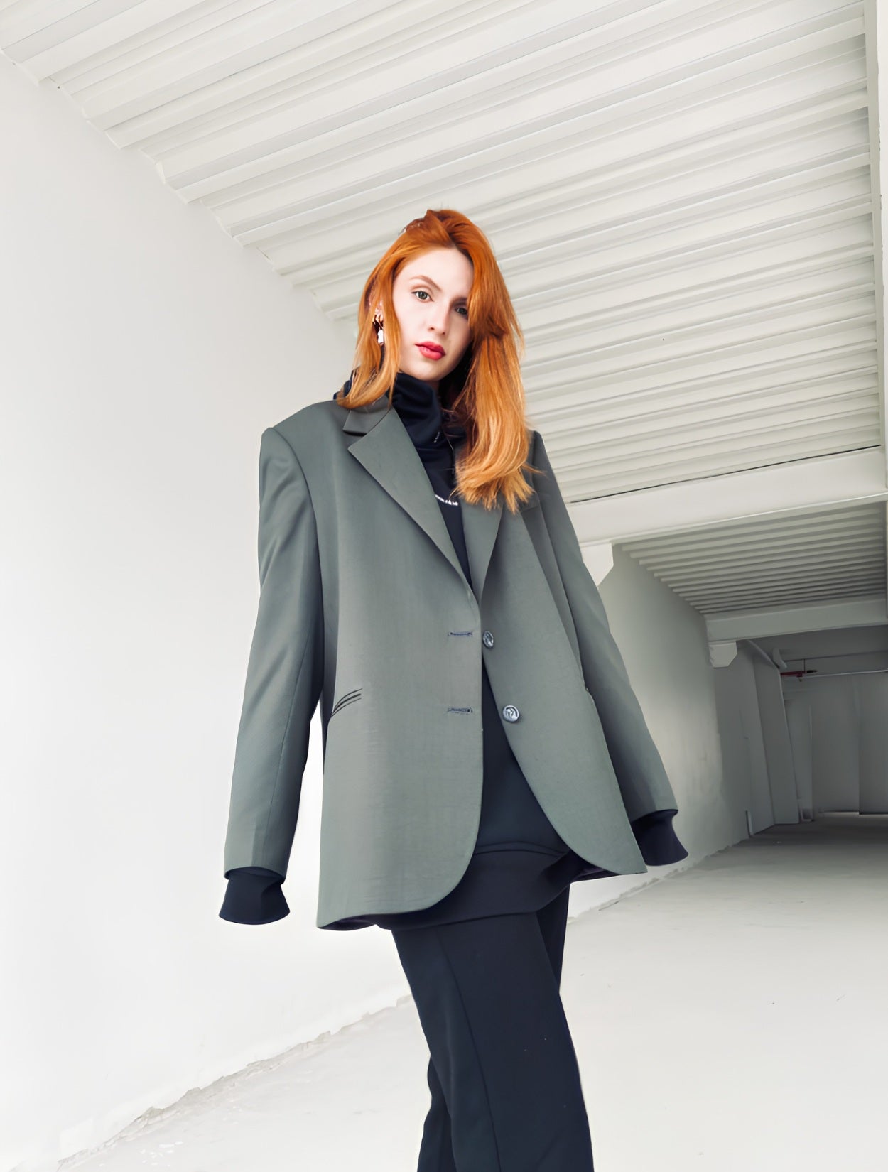 Blazer Oversized Amsterdam Gris | W Studios