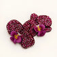 Aretes Orquídea Bordados a Mano | Joyería Artesanal
