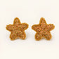 Aretes Mini Estrella de Mar Bordados | La Mansión Secreta