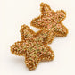 Aretes Mini Estrella de Mar Bordados | La Mansión Secreta