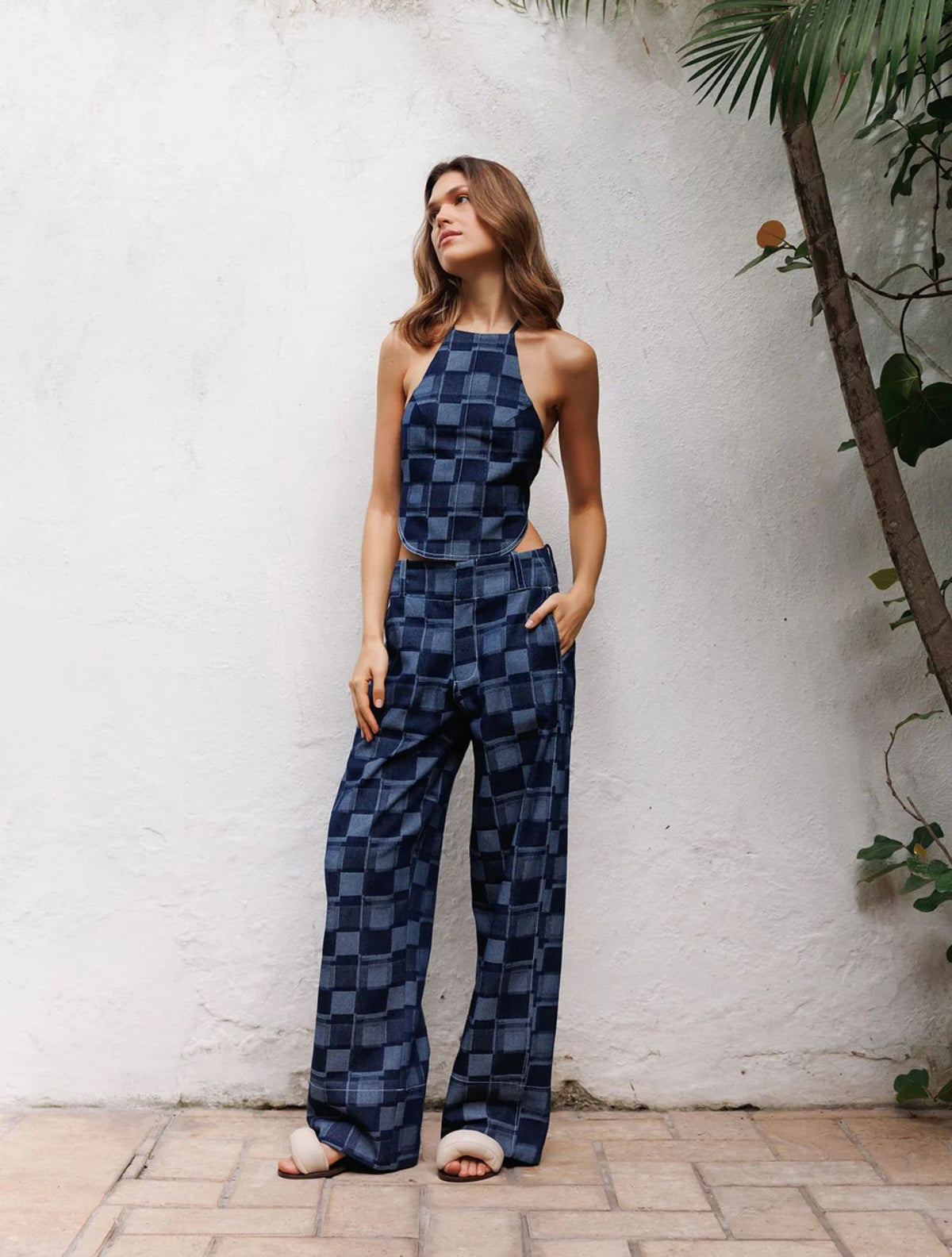 Alina Mid Rise Pants | Pantalón de Tiro Medio | Nue The Label