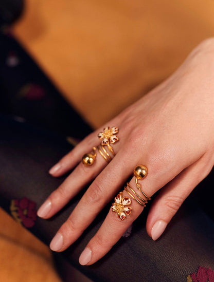 Anillo Aurora Mini Espiral Butter | Sara y Flora