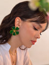 Aretes Aurora Maxi Verde | Joyería Contemporánea | Sara y Flora