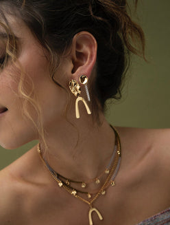 ARETES DE CADENA DUO ZOE