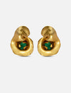 ARETES PEQUEÑOS DE ESMERALDA FIBA