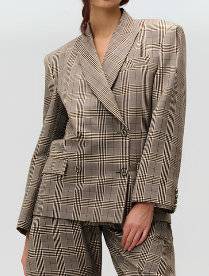 Traje Blazer| Blazer estructurado de doble botonadura