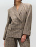 Traje Blazer| Blazer estructurado de doble botonadura
