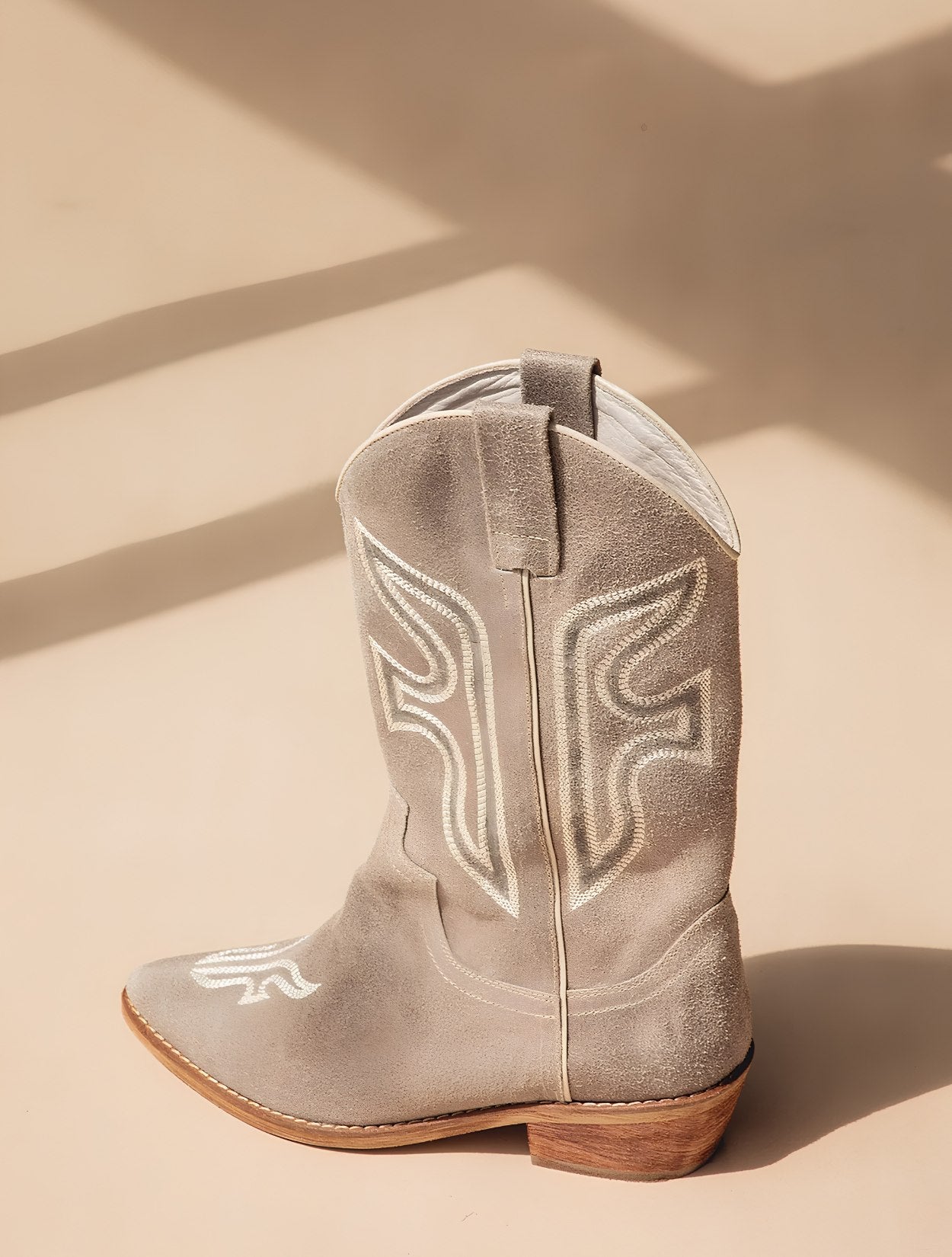 Lousiana Taupe | Botas de Cuero  Taupe Hechas a Mano 