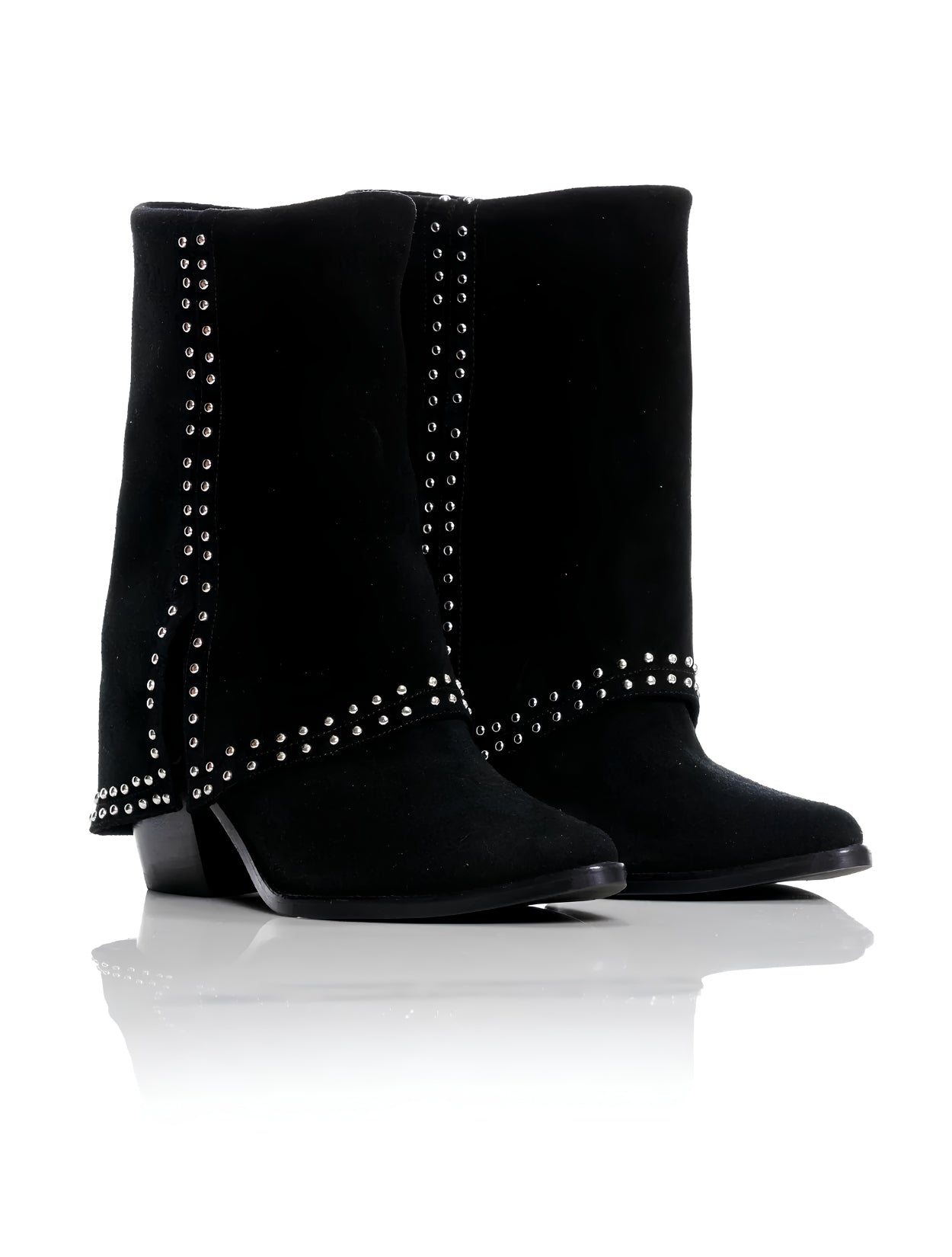Rodeo Negro Ante | Botas de Ante Hechas a Mano 