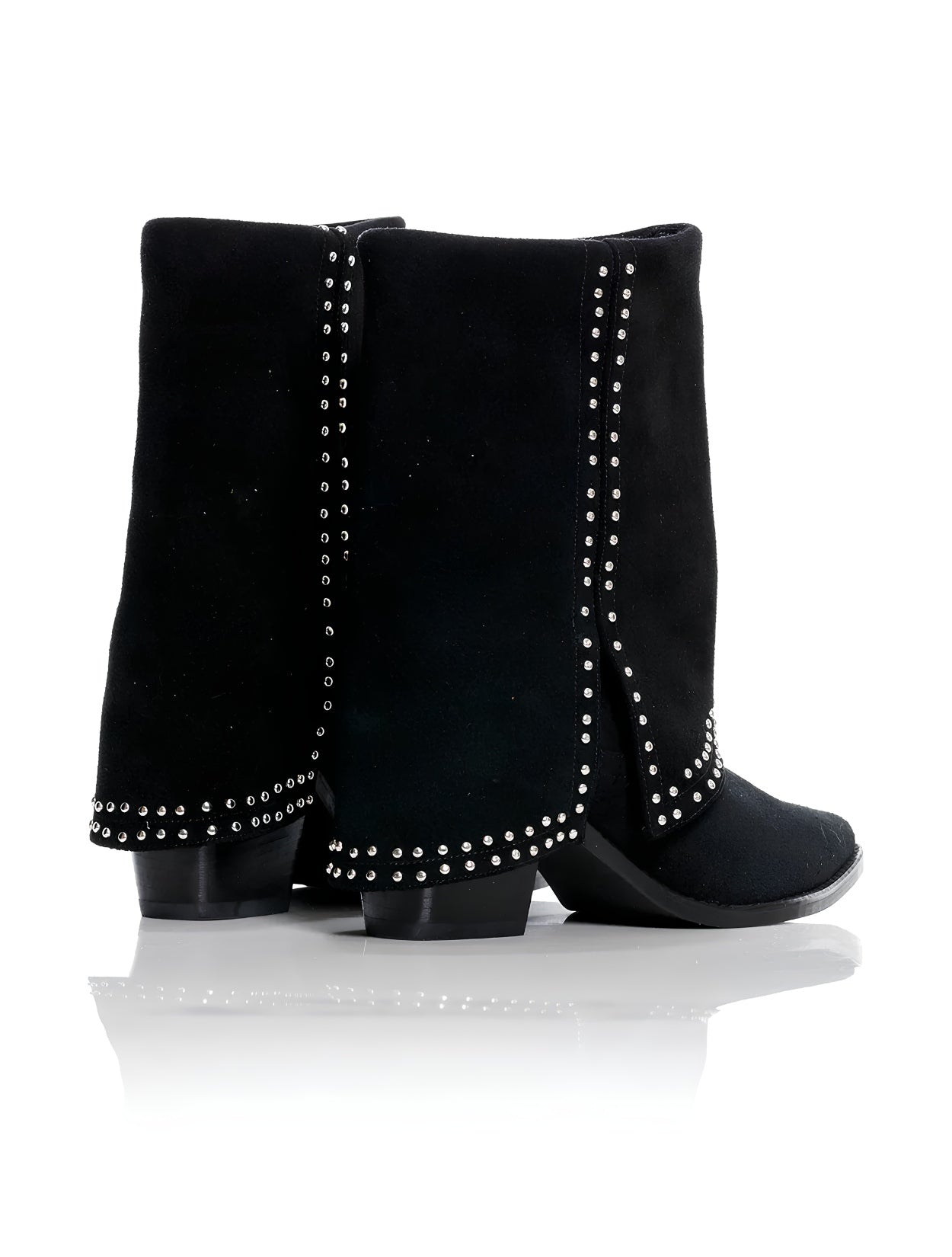 Rodeo Negro Ante | Botas de Ante Hechas a Mano 