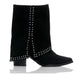 Rodeo Negro Ante | Botas de Ante Hechas a Mano 