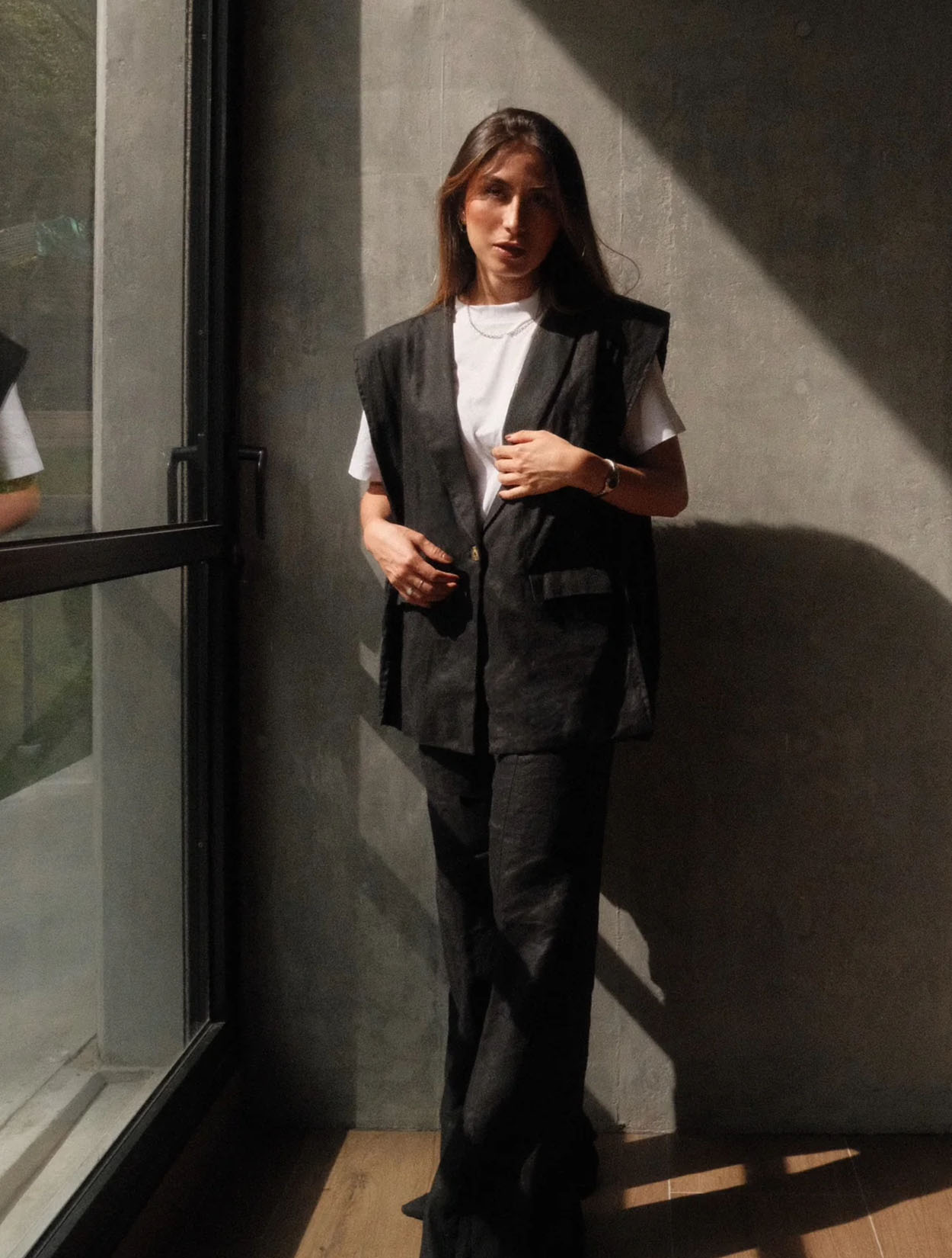 BLAZER VEST SERA DE LINO