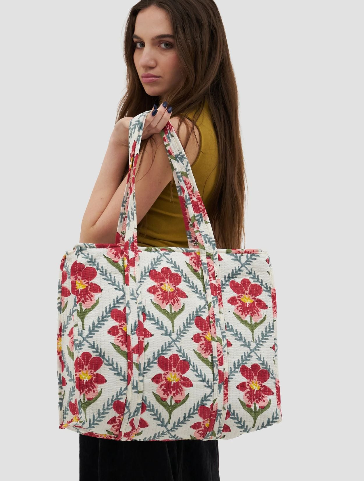 Tote Bag Mendelii Estampado a Mano | Manuela Cabrales