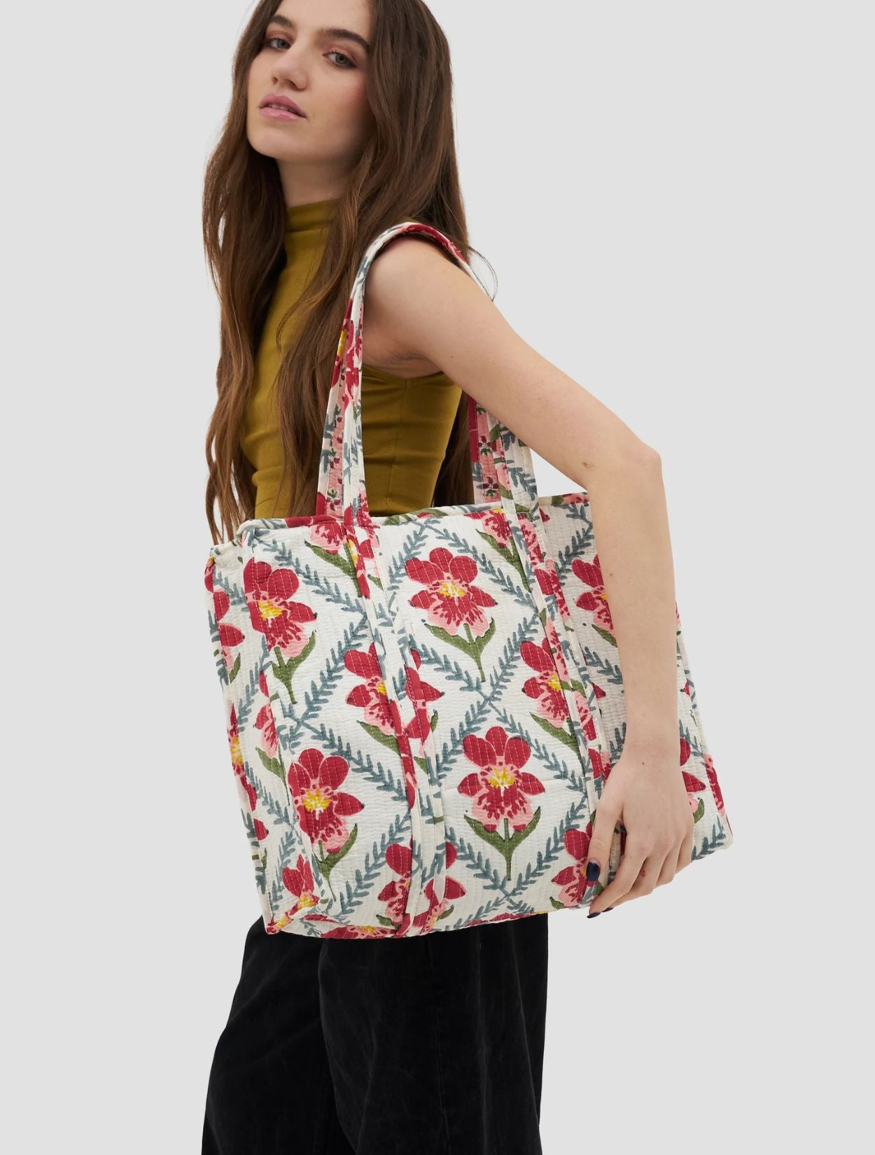 Tote Bag Mendelii Estampado a Mano | Manuela Cabrales