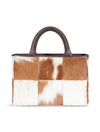Cardelia Café Oscuro | Bolso Estructurado con Patchwork Animal | VLN Official