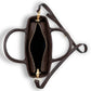 Cardelia Café Oscuro | Bolso Estructurado con Patchwork Animal | VLN Official
