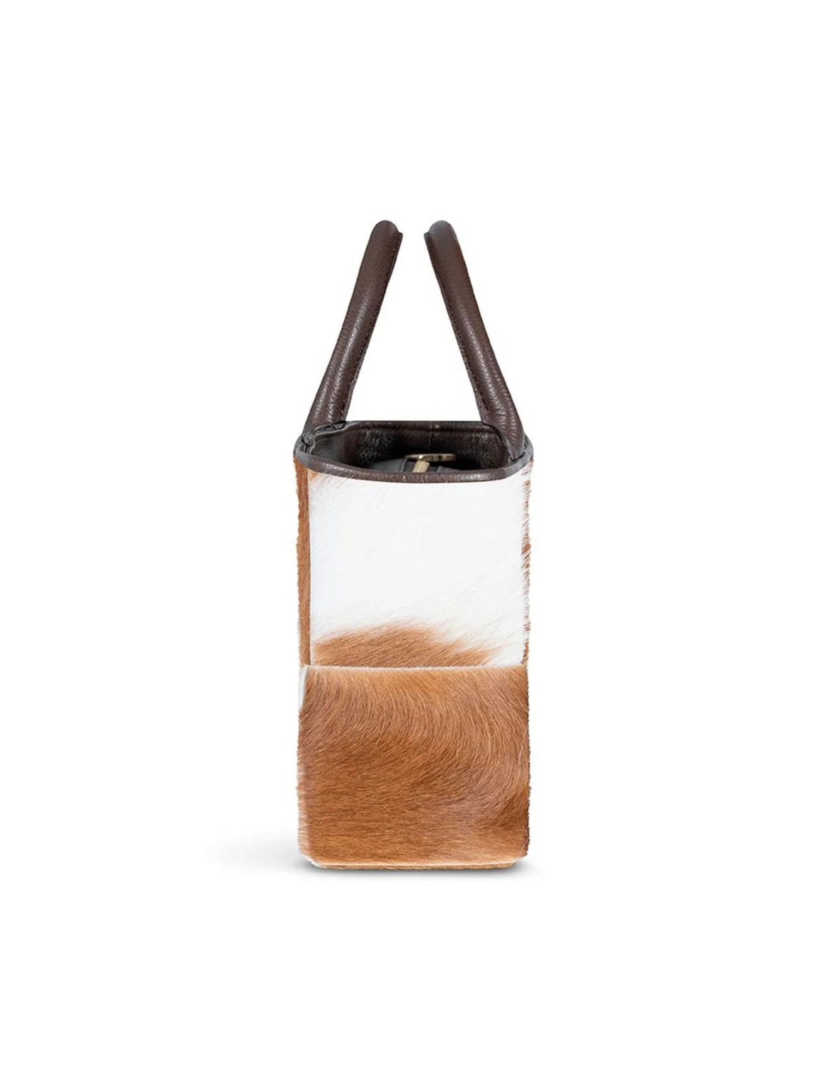 Cardelia Café Oscuro | Bolso Estructurado con Patchwork Animal | VLN Official