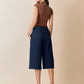 Top Retro Chic Café | Crop Top Cuello Tortuga