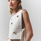 Flare Vest | Apliques Dorados
