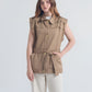 Chaleco Love Caqui | Silueta Oversized Drill