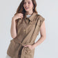 Chaleco Love Caqui | Silueta Oversized Drill