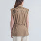 Chaleco Love Caqui | Silueta Oversized Drill