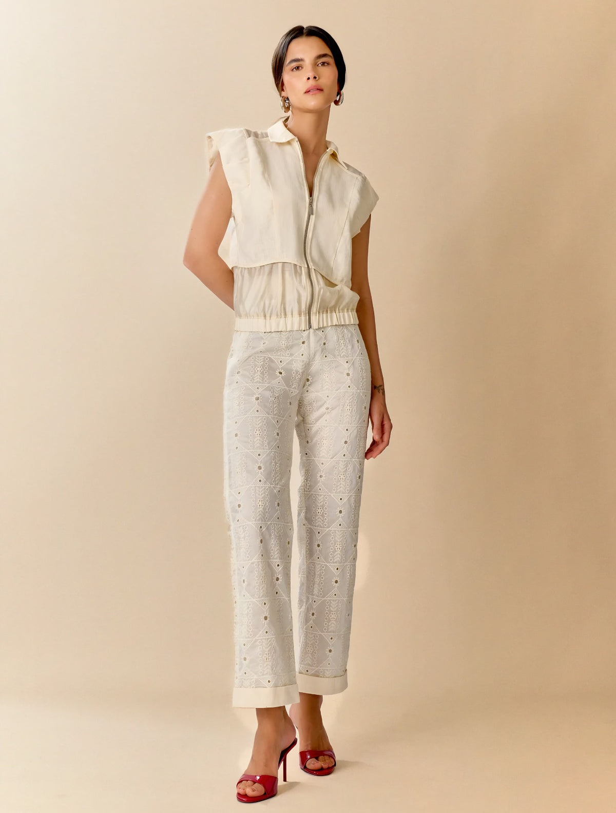 Chaleco Doré | Lino y Tencel con Cuello Camisa