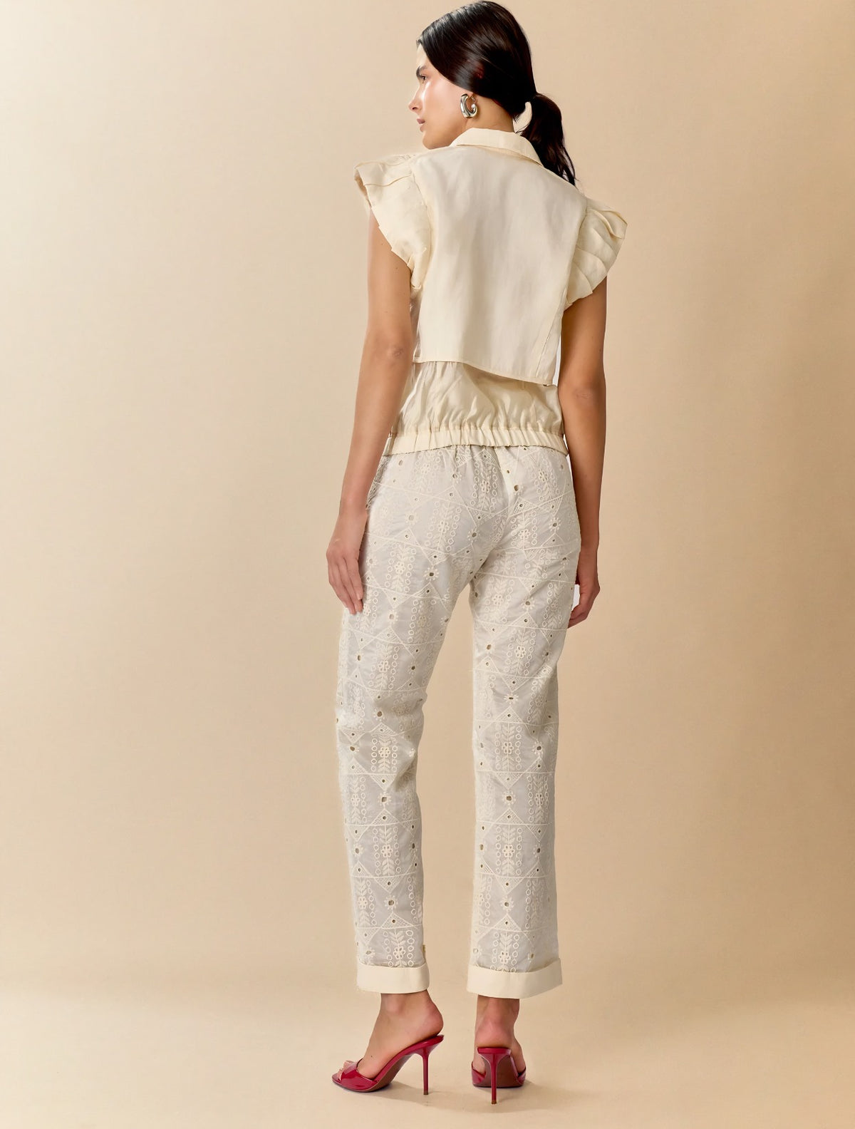 Chaleco Doré | Lino y Tencel con Cuello Camisa