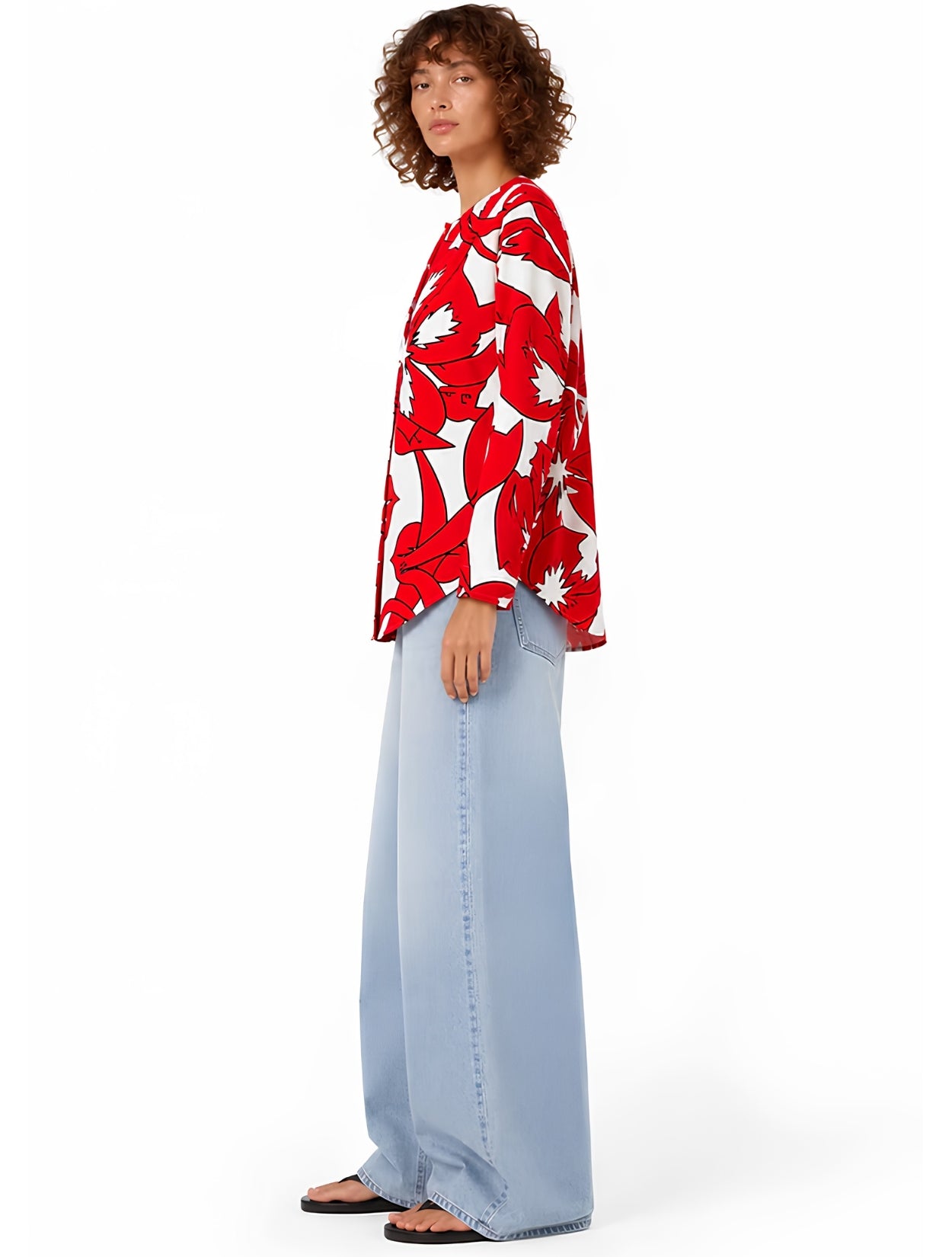 Hai Red Jacket | Blusa Manga Larga Estampada 