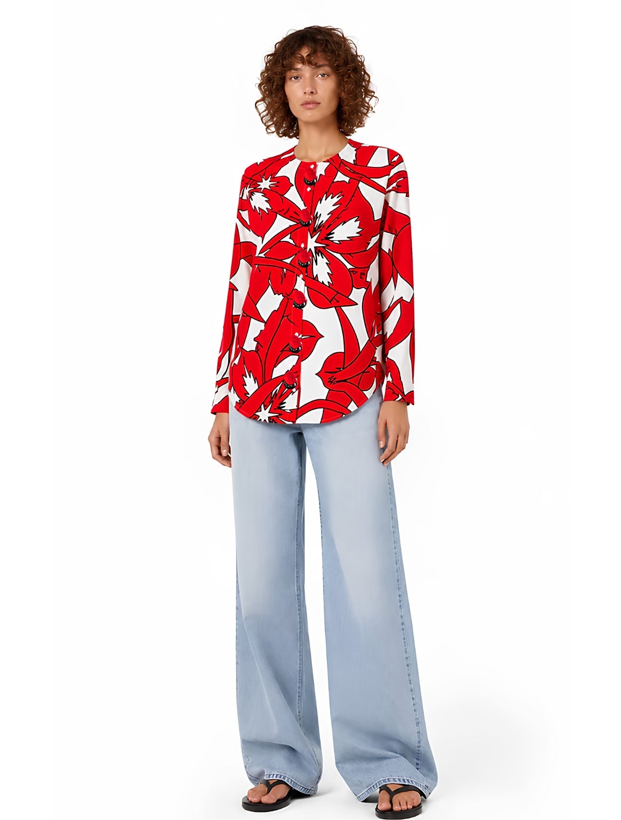 Hai Red Jacket | Blusa Manga Larga Estampada 