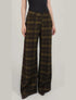 Alba Pants | Pantalón Recto de Sastrería a Cuadros Verdes