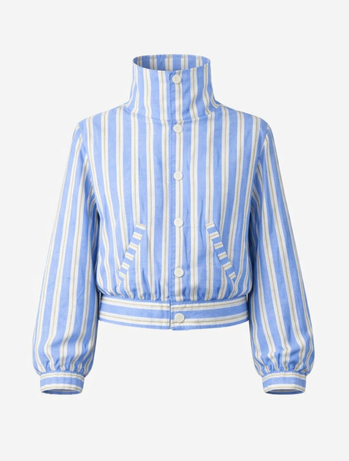 Chaqueta bomber de rayas Stripe | Look urbano y relajado