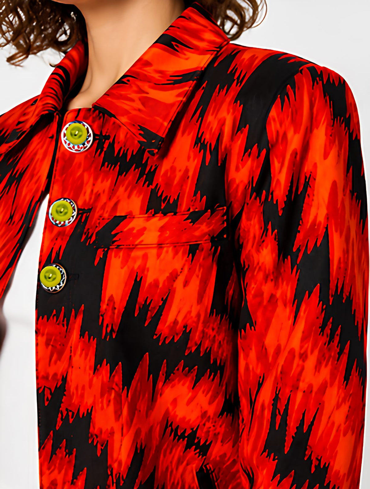 Fire Jacket | Chaqueta Drill Estampada