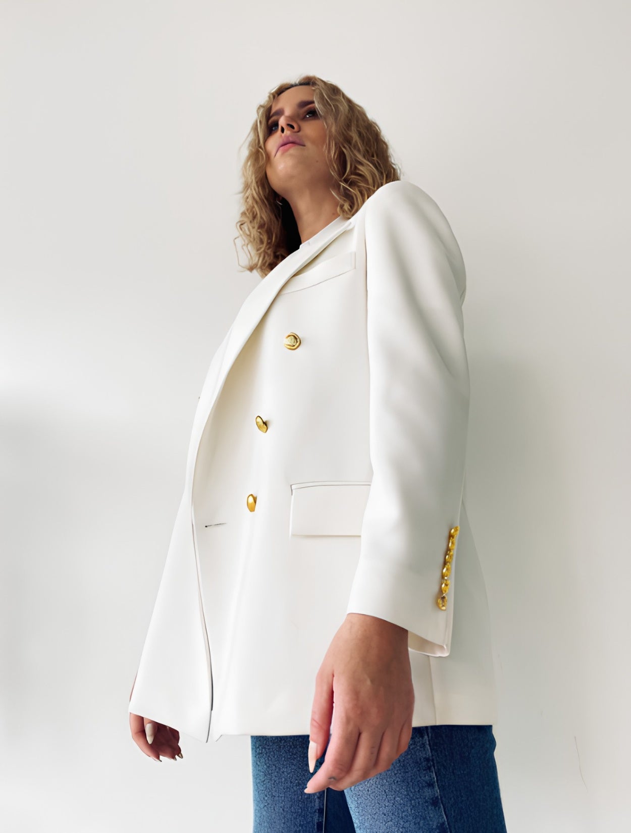 Chaqueta de traje Copenhague | Chaqueta Blanca de Traje para Mujer