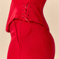 Corset Thea Rojo | Escote Corazón