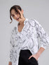 Camisa en algodón marfil con bordado floral Garden para mujer – Juliana Sanchez | Casa Precis, Concept Store