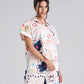 Camisa en algodón marfil con bordado Happy Life para mujer – Juliana Sanchez | Casa Precis, Concept Store. Primer plano.