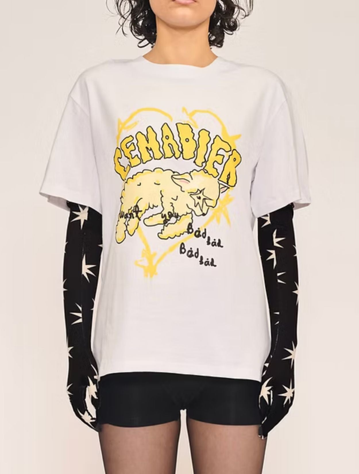 CAMISETA DE OBEJA AMARILLA