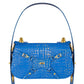Cartera Dream de VLN en cuero glazeado con diseño multifuncional en color azul y 6 formas de uso para mujer – Moda colombiana de lujo | Casa Precis, Concept Store