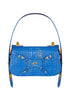 Cartera Dream de VLN en cuero glazeado con diseño multifuncional en color azul y 6 formas de uso para mujer – Moda colombiana de lujo | Casa Precis, Concept Store