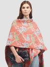 Chal Curuba en Lana y Cashmere Rojo | Manuela Cabrales