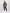 Chaqueta tipo parka verde militar con bordado Fuego para mujer – Juliana Sanchez | Casa Precis, Concept Store. Primer plano.